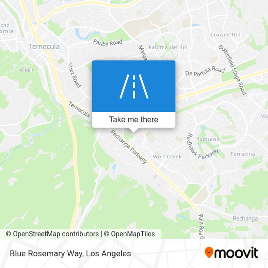 Mapa de Blue Rosemary Way