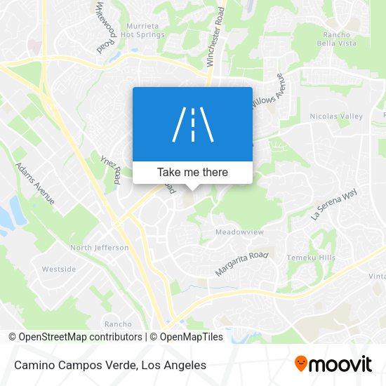 Camino Campos Verde map