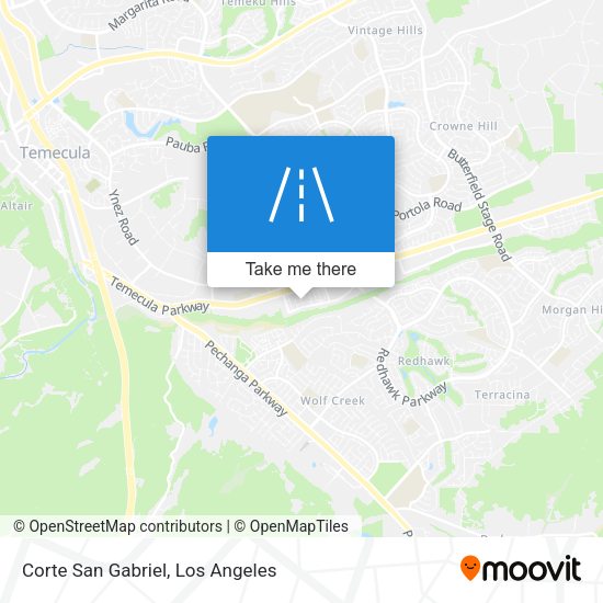 Corte San Gabriel map