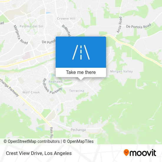 Crest View Drive map