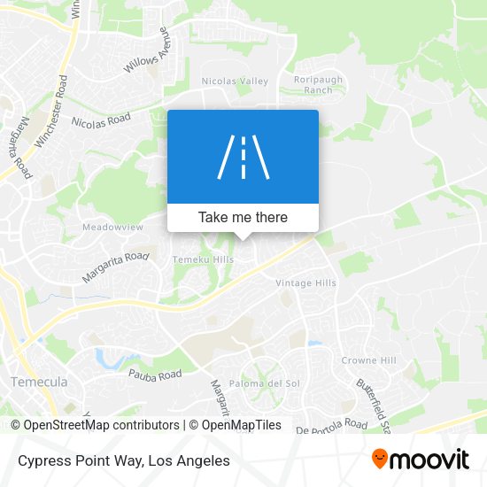 Cypress Point Way map