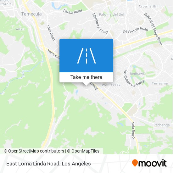 East Loma Linda Road map