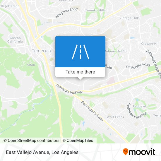 East Vallejo Avenue map