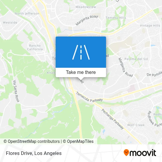Flores Drive map