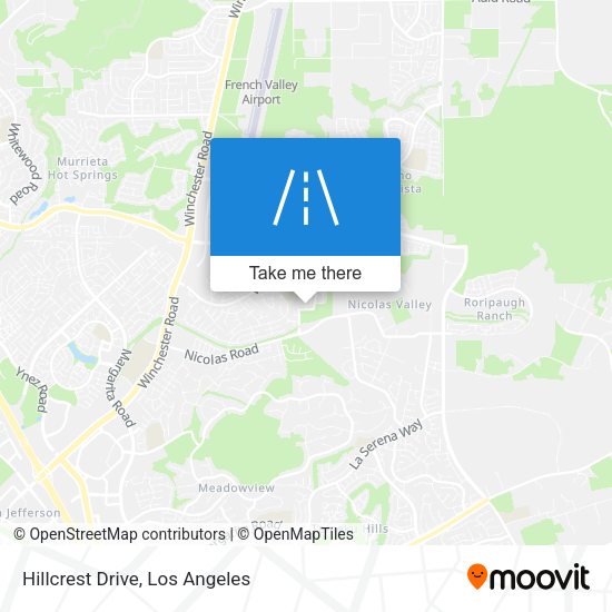Mapa de Hillcrest Drive