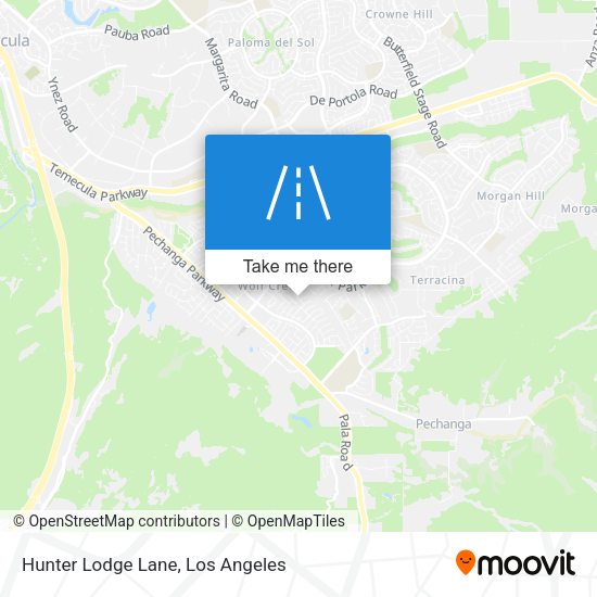 Hunter Lodge Lane map