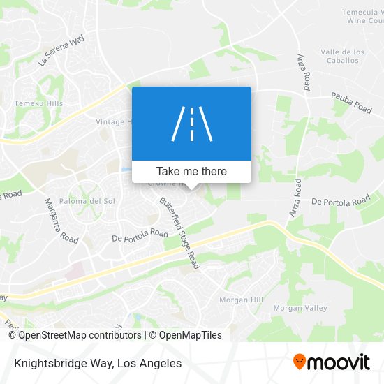Knightsbridge Way map