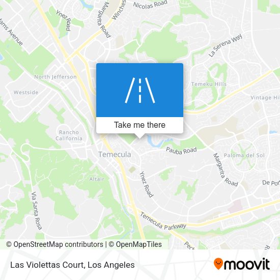 Las Violettas Court map