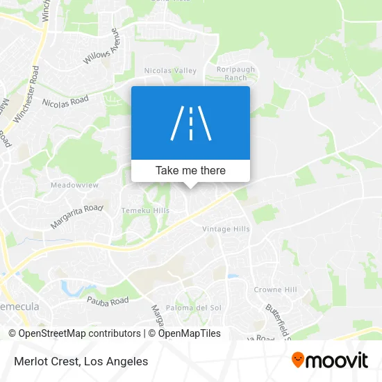 Merlot Crest map