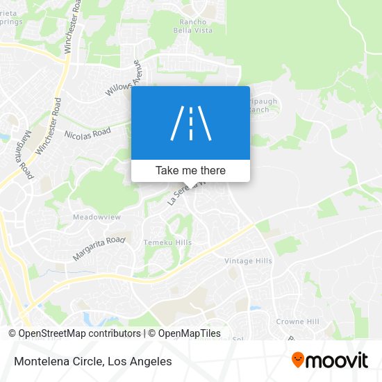 Montelena Circle map