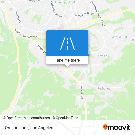 Mapa de Oregon Lane