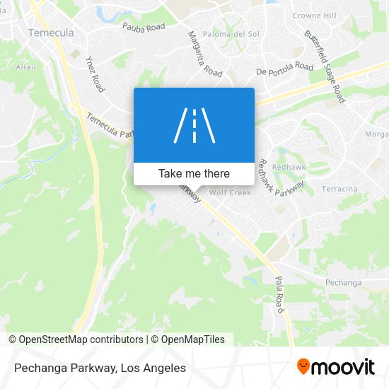 Pechanga Parkway map