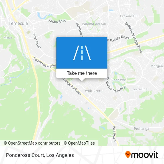 Ponderosa Court map