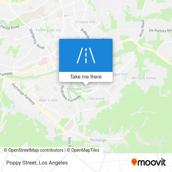 Mapa de Poppy Street