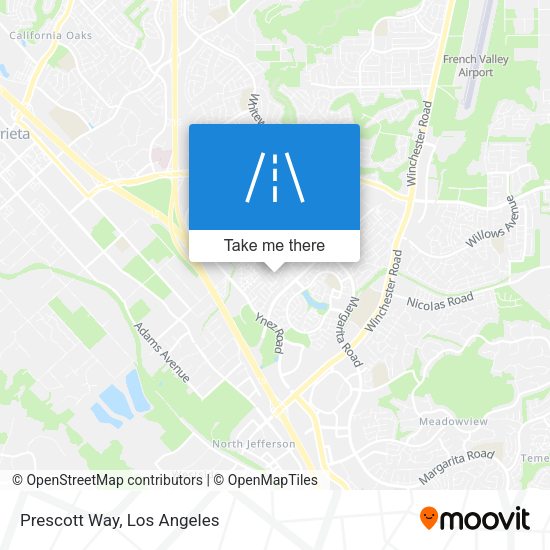 Prescott Way map