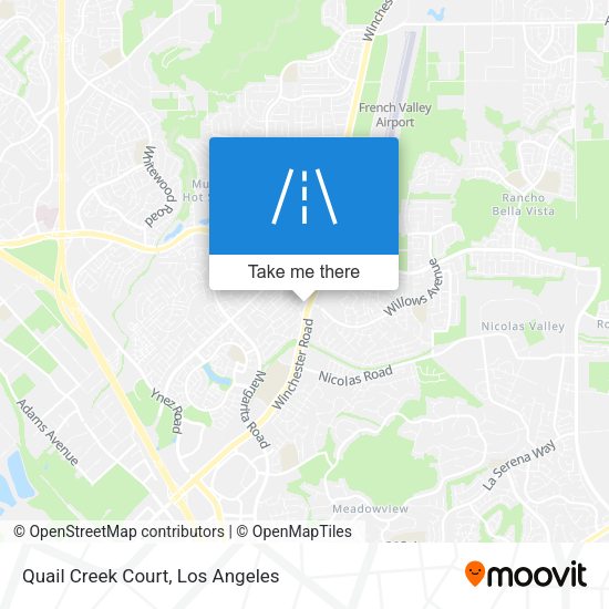 Mapa de Quail Creek Court