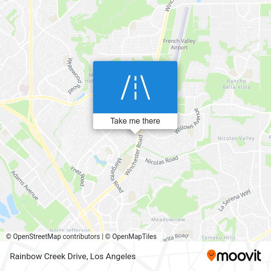 Mapa de Rainbow Creek Drive