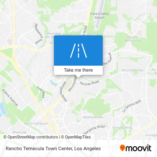 Rancho Temecula Town Center map