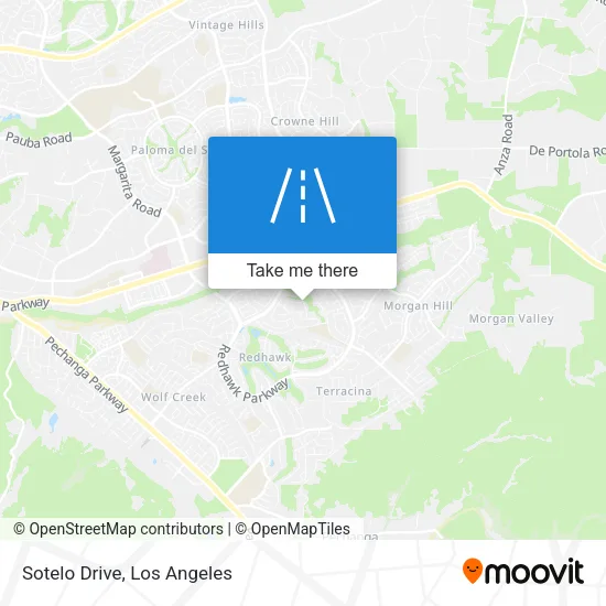 Sotelo Drive map