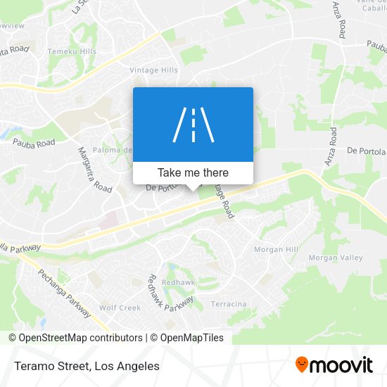 Mapa de Teramo Street