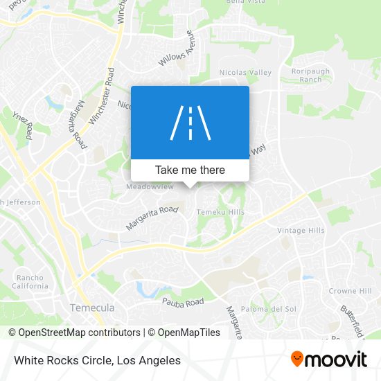 White Rocks Circle map