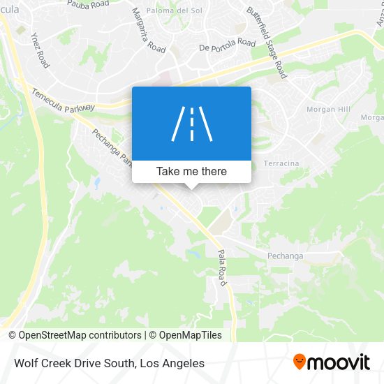 Mapa de Wolf Creek Drive South