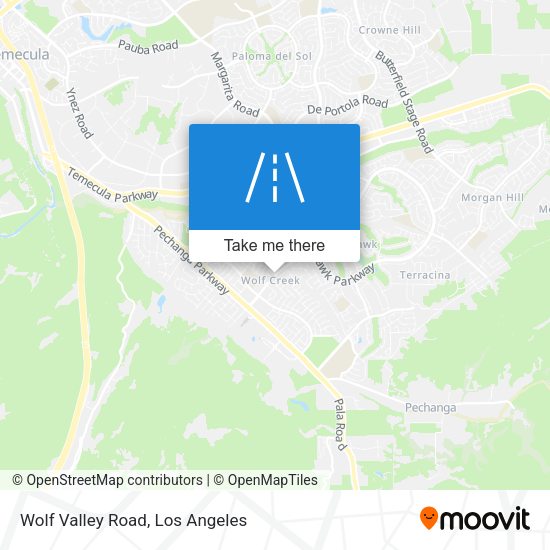 Wolf Valley Road map