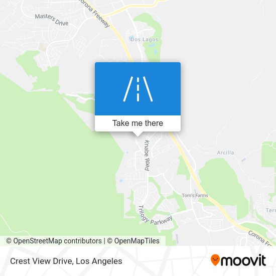 Crest View Drive map