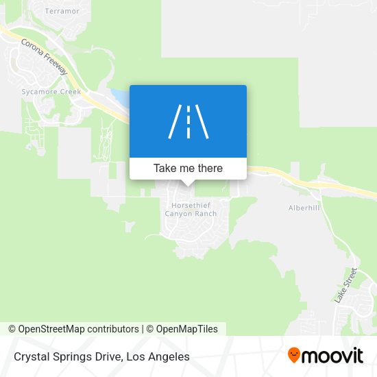 Mapa de Crystal Springs Drive