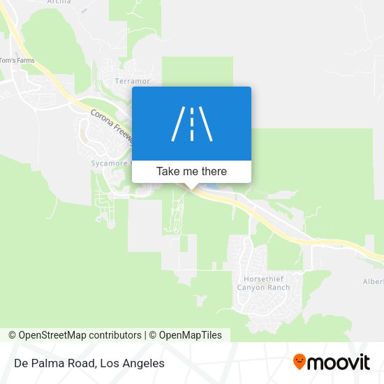 Mapa de De Palma Road