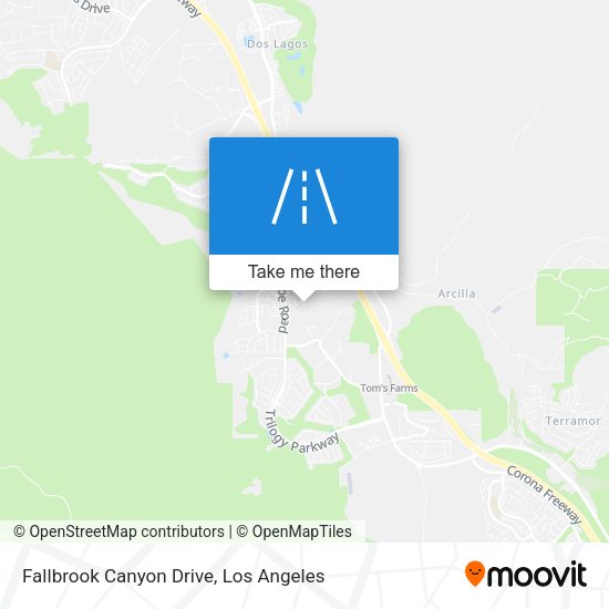 Fallbrook Canyon Drive map