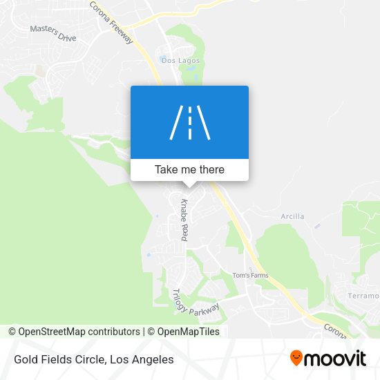 Gold Fields Circle map