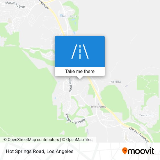 Hot Springs Road map