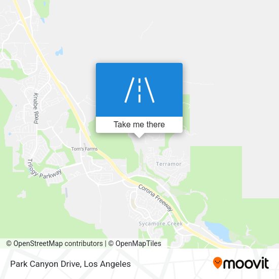 Park Canyon Drive map