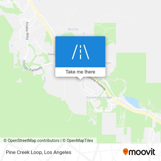 Pine Creek Loop map