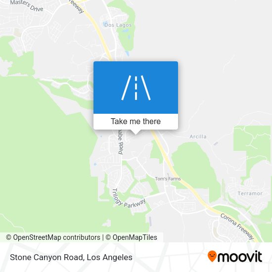Stone Canyon Road map
