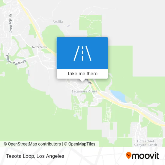 Tesota Loop map