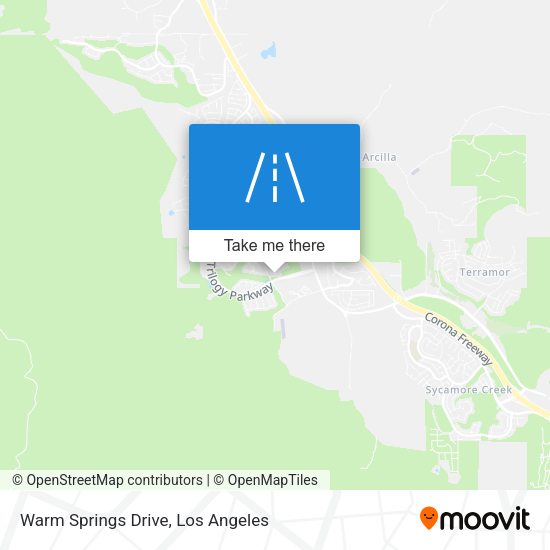 Mapa de Warm Springs Drive