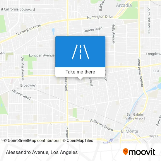 Alessandro Avenue map