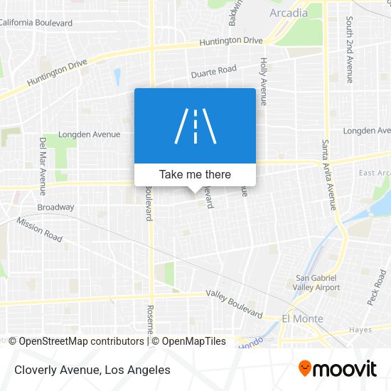 Mapa de Cloverly Avenue