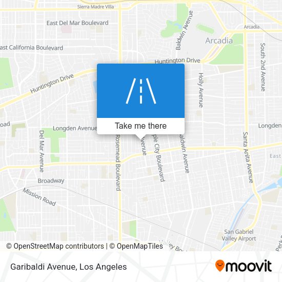 Mapa de Garibaldi Avenue