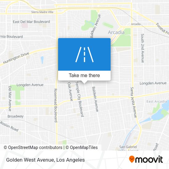Mapa de Golden West Avenue