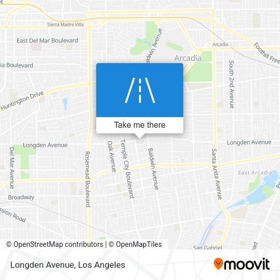 Mapa de Longden Avenue