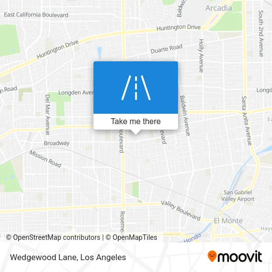 Wedgewood Lane map