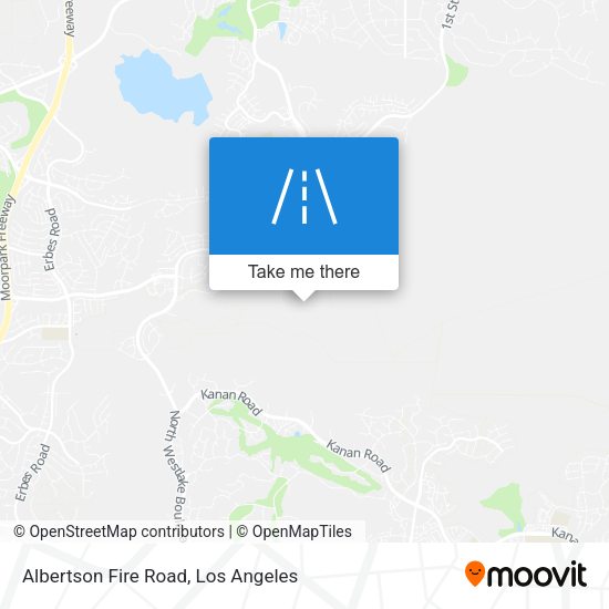 Albertson Fire Road map