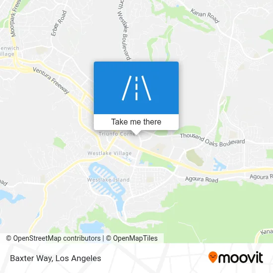 Baxter Way map