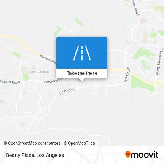 Beatty Place map