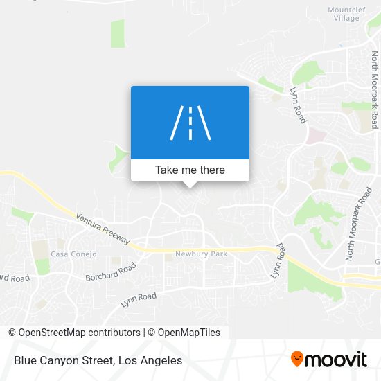 Mapa de Blue Canyon Street