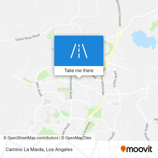 Camino La Maida map