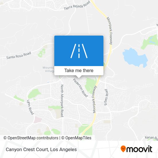Mapa de Canyon Crest Court
